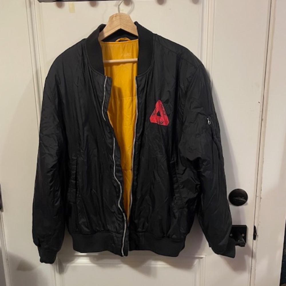 ** RARE** PALACE SKATEBOARDS Thinsulate Bomber Jacket Black ** VINTAGE**